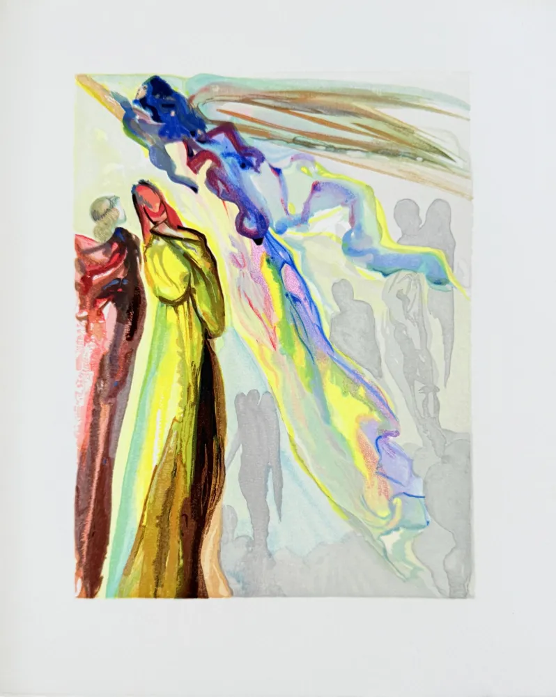 Grabado En Madera Dali - The Paradise, Canto 16 - The Ancestor's Apparition