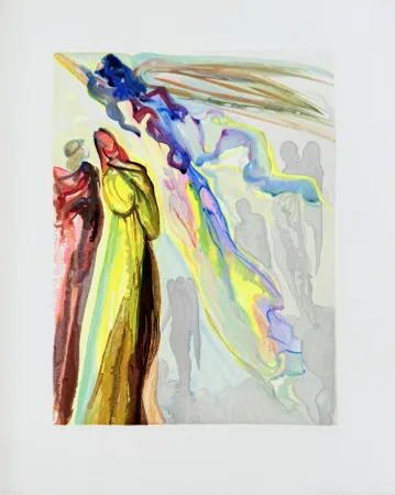 Grabado En Madera Dali - The Paradise, Canto 16 - The Ancestor's Apparition