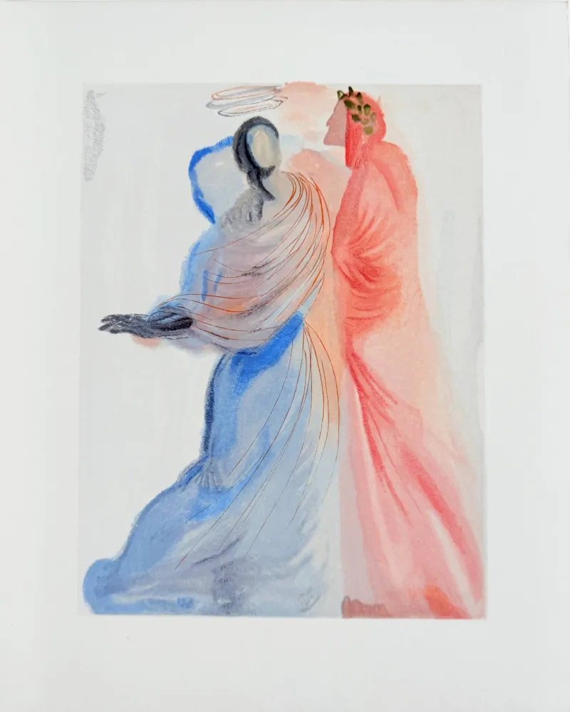 Grabado En Madera Dali - The Paradise, Canto 18 - La Splendeur de Béatrice