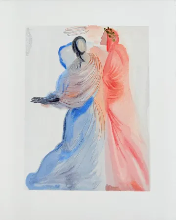 Grabado En Madera Dali - The Paradise, Canto 18 - La Splendeur de Béatrice