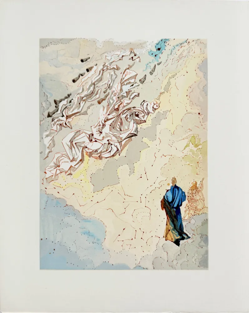 Grabado En Madera Dali - The Paradise, Canto 20 - The Sixth Sphere of Jupiter