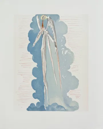 Grabado En Madera Dali - The Paradise, Canto 22 - The Angel of the Seventh Sphere