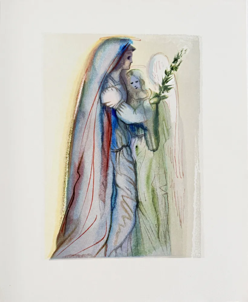 Grabado En Madera Dali - The Paradise, Canto 32 - Preparation for Final Prayer