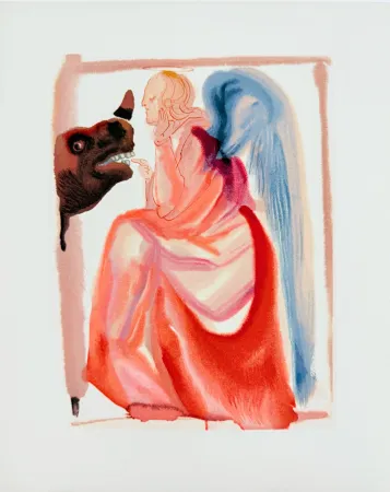 Grabado En Madera Dali - The Paradise, Canto 6 - The Sphere of Mercury