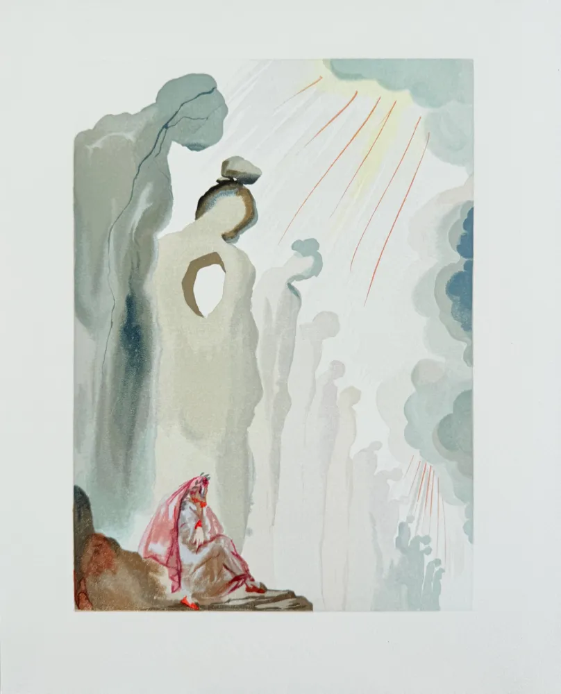 Grabado En Madera Dali - The Purgatory, Canto 13 - The Second Terrace