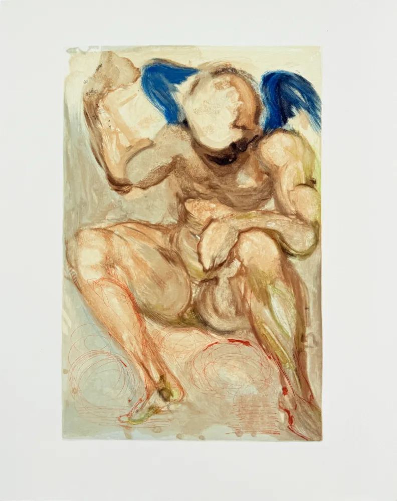 Grabado En Madera Dali - The Purgatory, Canto 15 - Envy