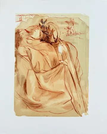 Grabado En Madera Dali - The Purgatory, Canto 30 - Announcement of Great Event