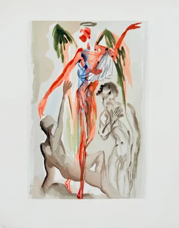 Grabado En Madera Dali - The Purgatory, Canto 32 - The Barthly Paradise