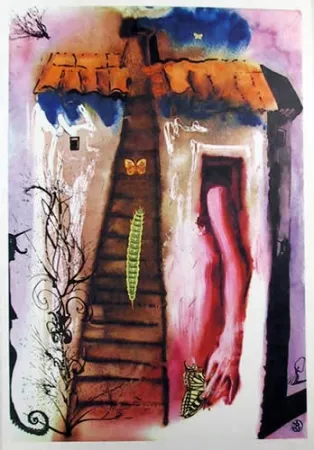 Litografía Dali - The Rabbit Sends in a little bill