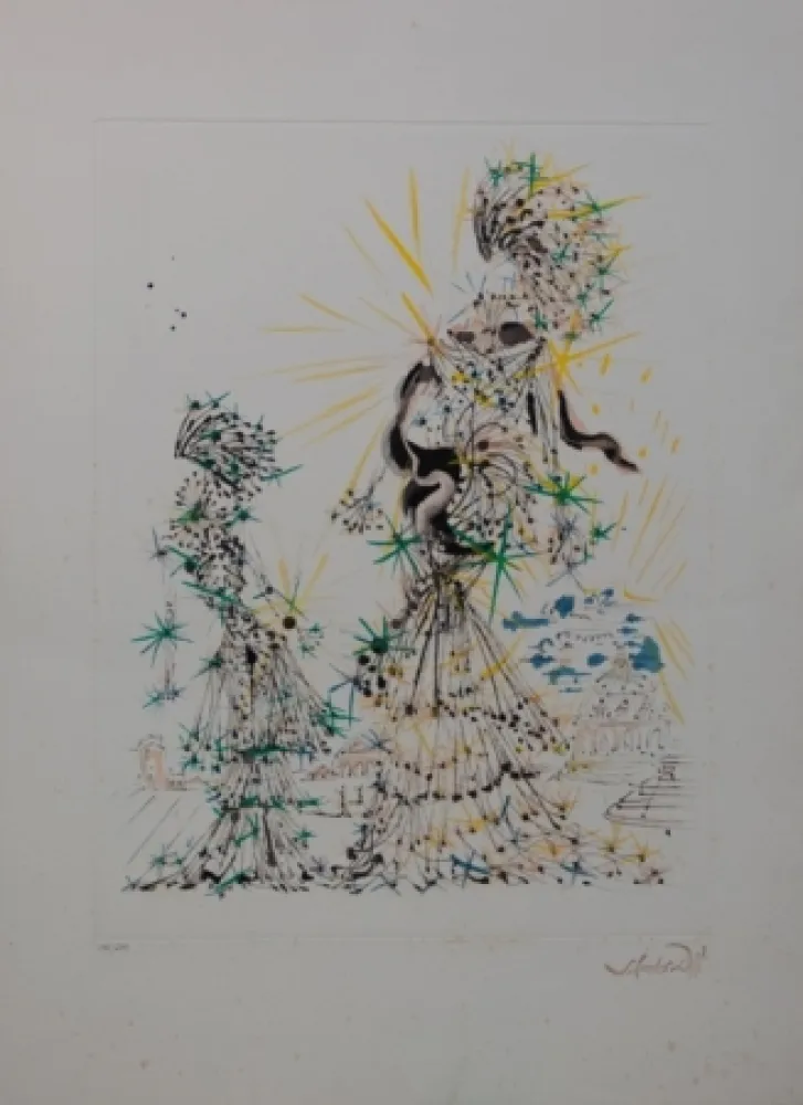 Aguafuerte Dali - The scarf