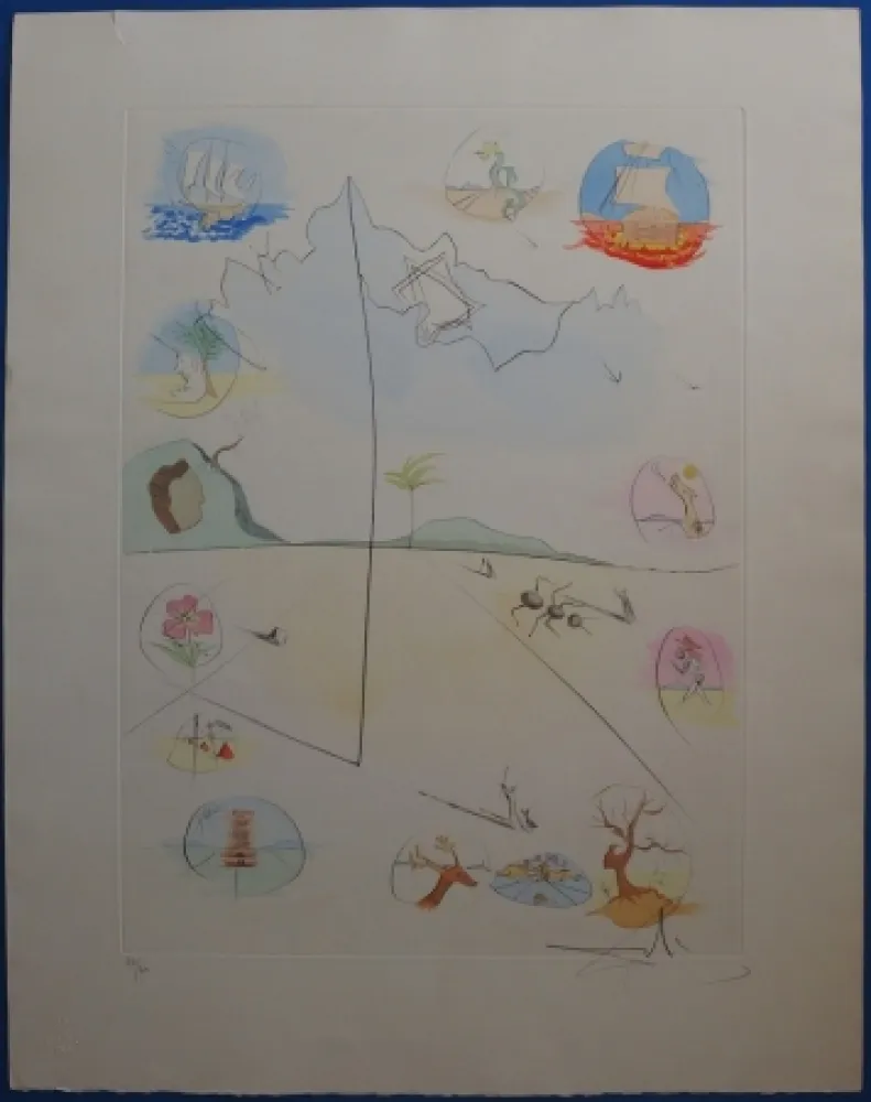 Aguafuerte Dali - The twelve Tribes of Israel