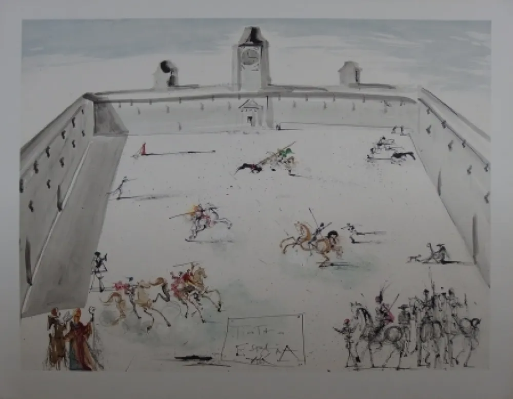 Litografía Dali - Tienta