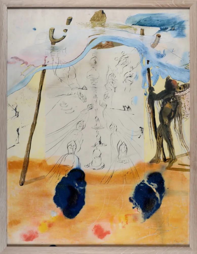 Litografía Dali - Transmission des traditions, 1974