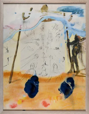 Litografía Dali - Transmission des traditions, 1974