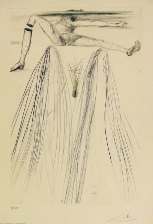 Aguafuerte Y Aguatinta Dali - Tristan et Iseult - The Giant Beliagog