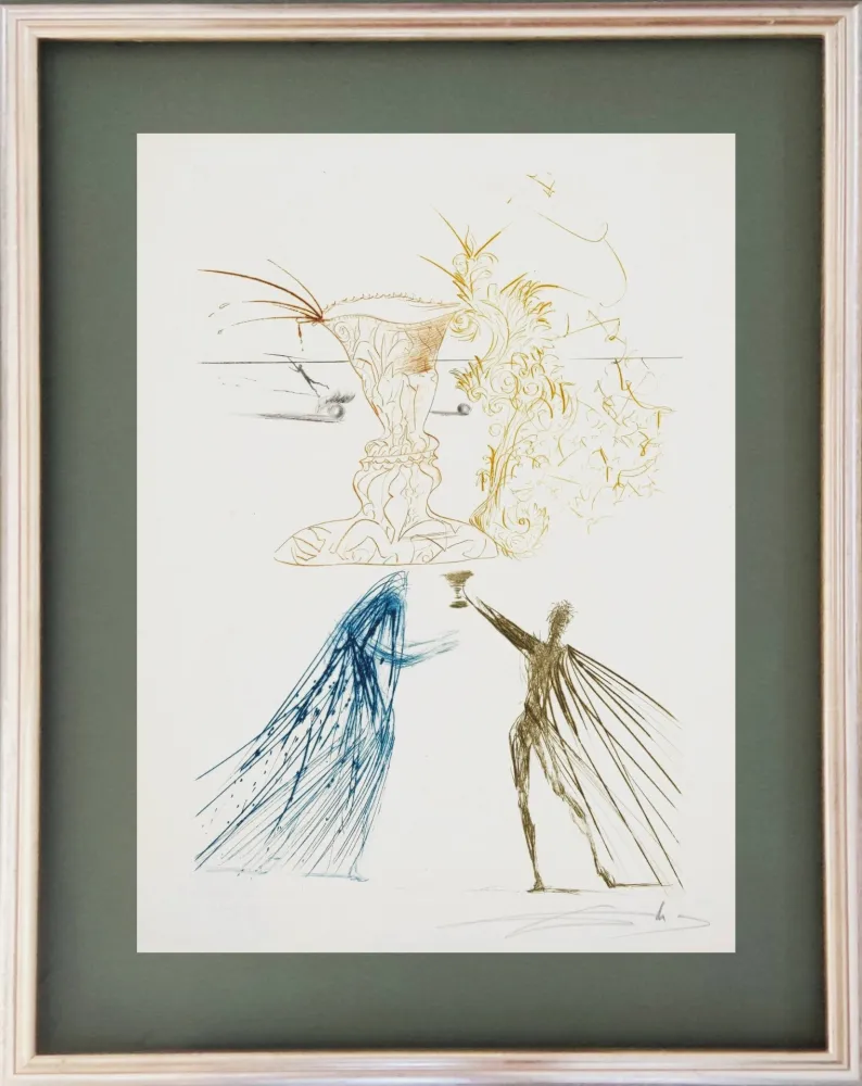 Aguafuerte Dali - Tristram and Iseult
