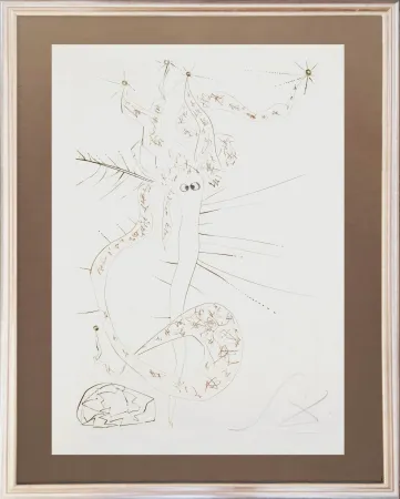 Aguafuerte Dali - Tristram the Mad