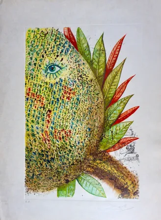 Grabado Dali - Vegetation Inedit (Pineapple)