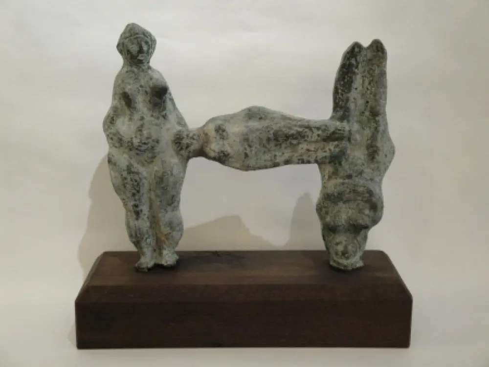 Monotipo D'altri - (Relation) 3 weibliche Figuren. 