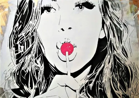 Serigrafía Darbon - GIRL WITH THE LOLLIPOP
