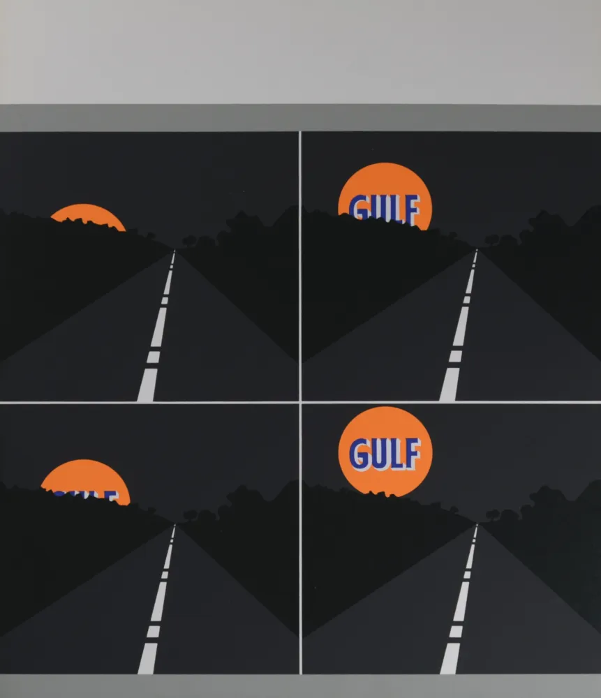 Serigrafía D'arcangelo - Abstract composition, 1971