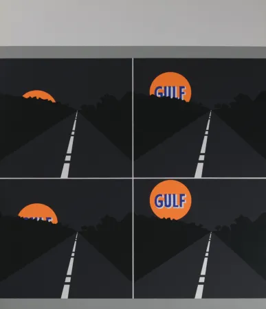 Serigrafía D'arcangelo - Abstract composition, 1971