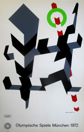 Serigrafía D'arcangelo - OL 1972 - original colour silkscreen