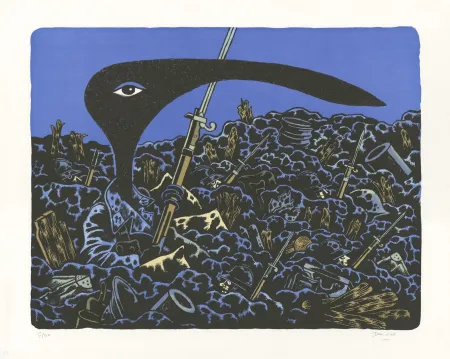 Litografía David B - Mon Grand-Père sur le Front