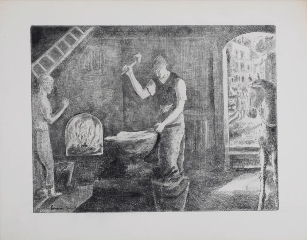 Aguafuerte David - Forgeron, 1946