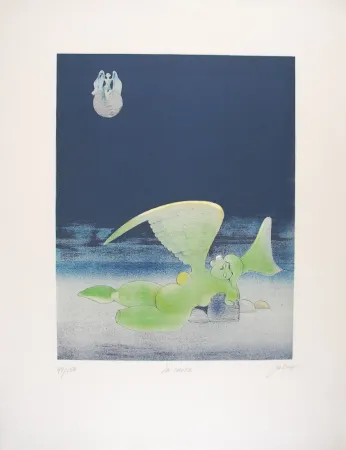 Litografía David - La Chute