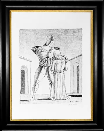 Litografía De Chirico - Ettore e Andromaca I