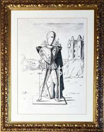Litografía De Chirico - Giorgio de Chirico (1888–1978) - Il trovatore 