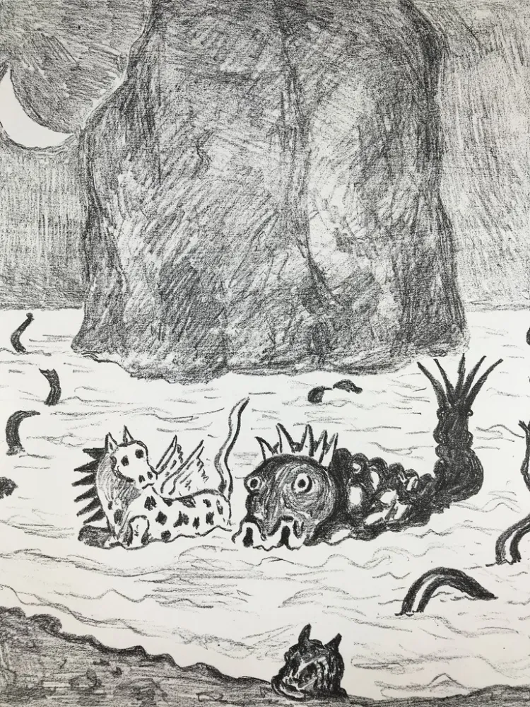 Litografía De Chirico - I Mostri