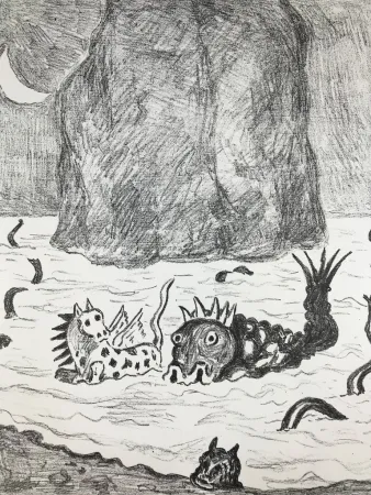 Litografía De Chirico - I Mostri