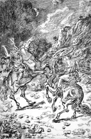 Litografía De Chirico - I nictomachi