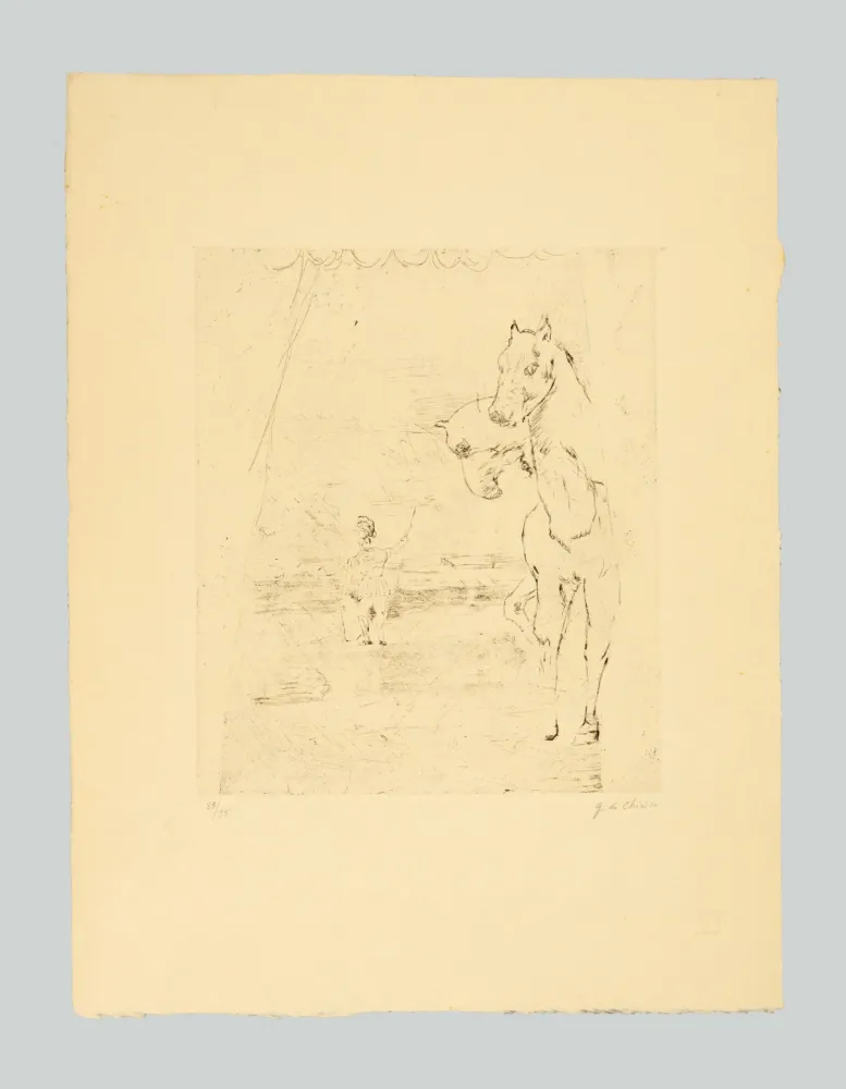 Grabado De Chirico - Il ritorno del guerriero