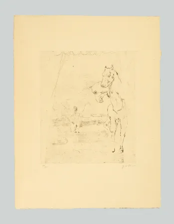 Grabado De Chirico - Il ritorno del guerriero