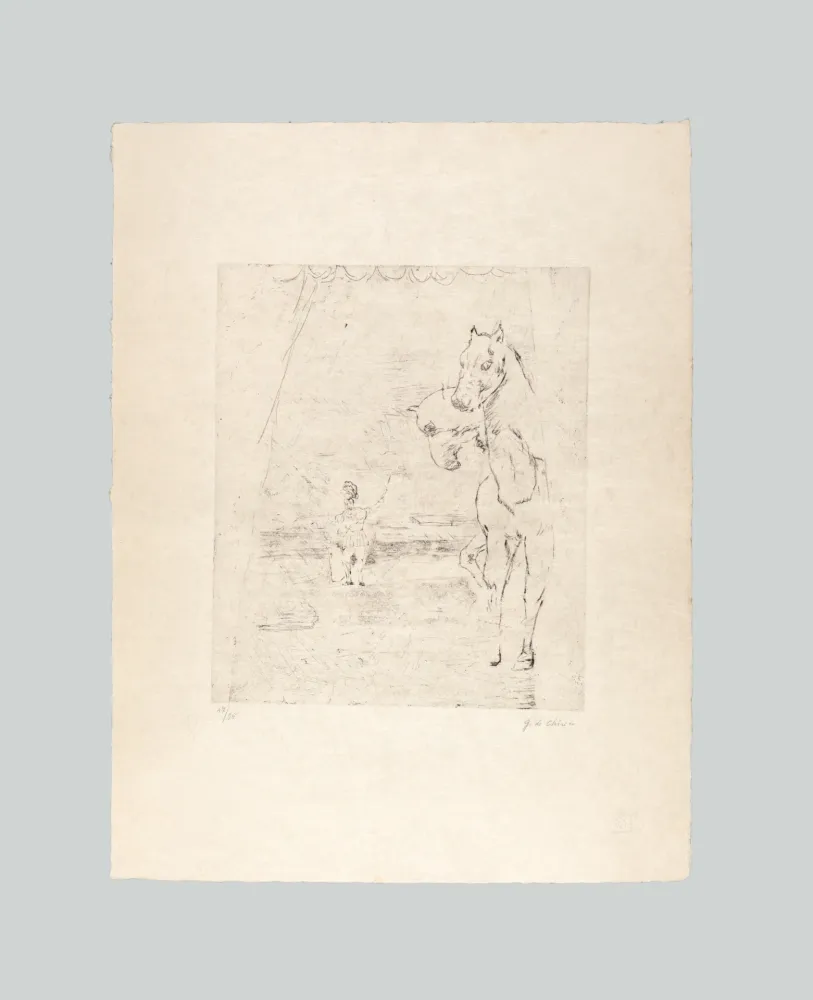 Grabado De Chirico - Il ritorno del guerriero