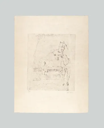 Grabado De Chirico - Il ritorno del guerriero