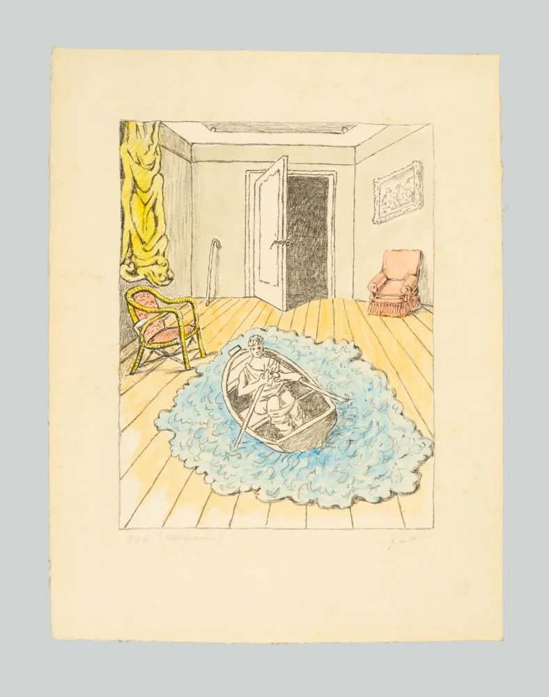 Litografía De Chirico - Il ritorno di Ulisse