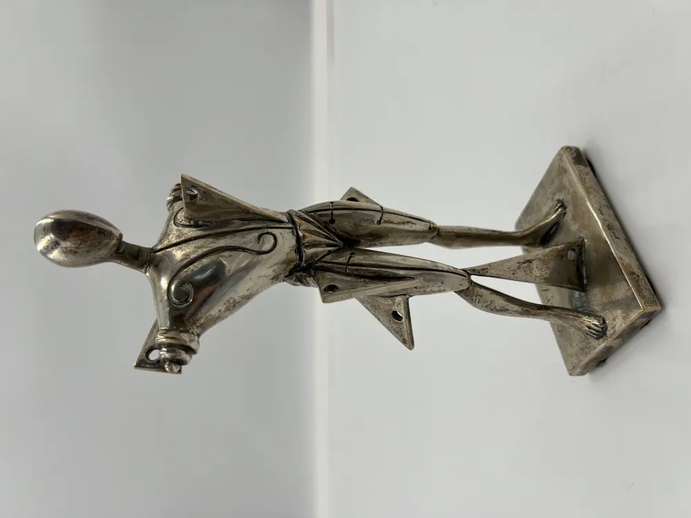 Múltiple De Chirico -  Il Trovatore - Silver-plated bronze sculpture