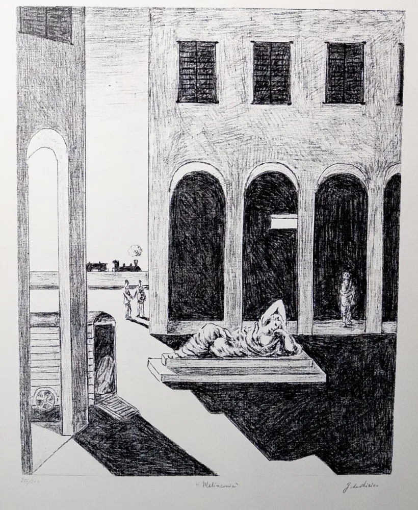Litografía De Chirico - Malinconia