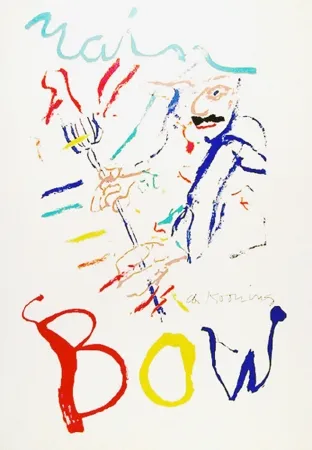 Litografía De Kooning - Rainbow: Thelonius Monk, Devil at the Keyboard
