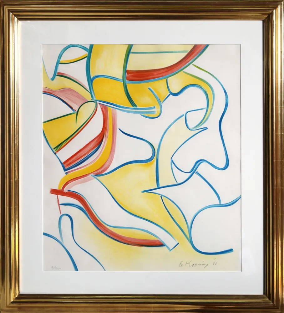 Litografía De Kooning - Untitled from Quatre Lithographies