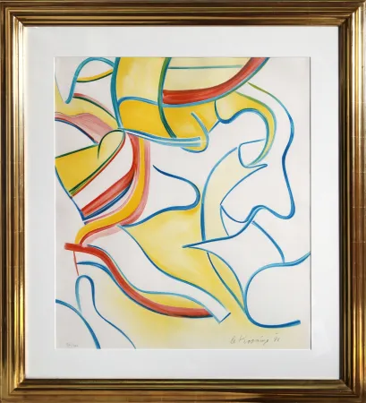 Litografía De Kooning - Untitled from Quatre Lithographies