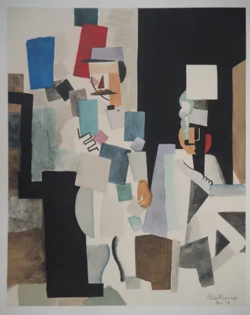 Litografía De La Fresnaye - Après le défilé (Hommage à Fernand Léger)