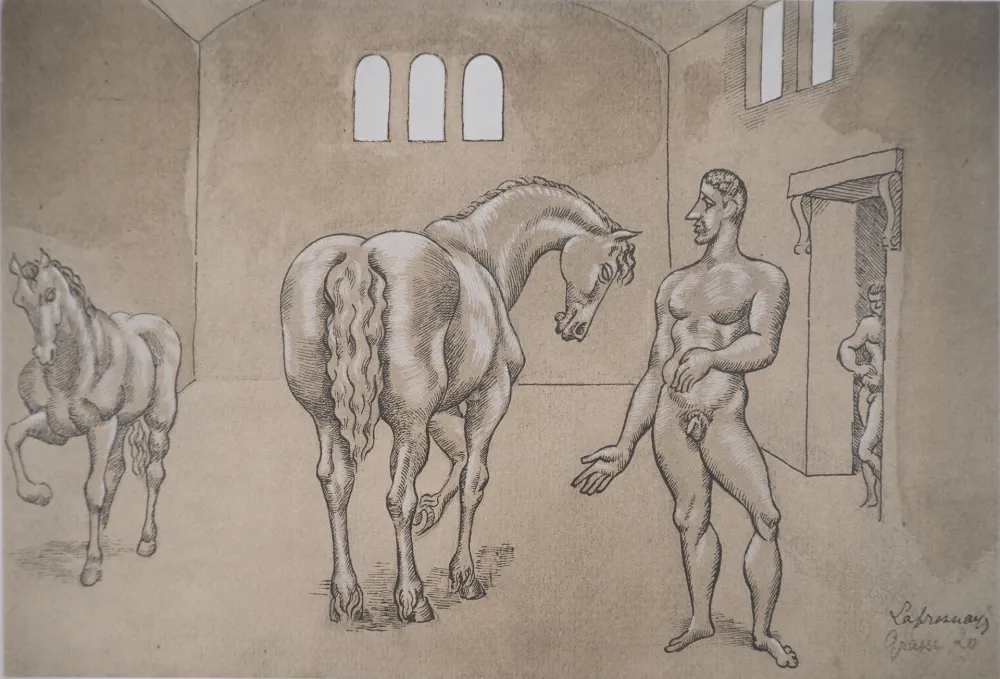 Litografía De La Fresnaye - Ecurie fantastique