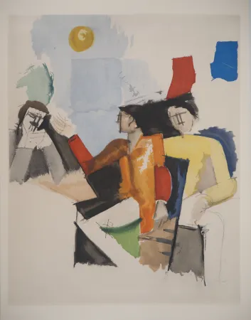 Litografía De La Fresnaye - Etude pour La conquête de l'air