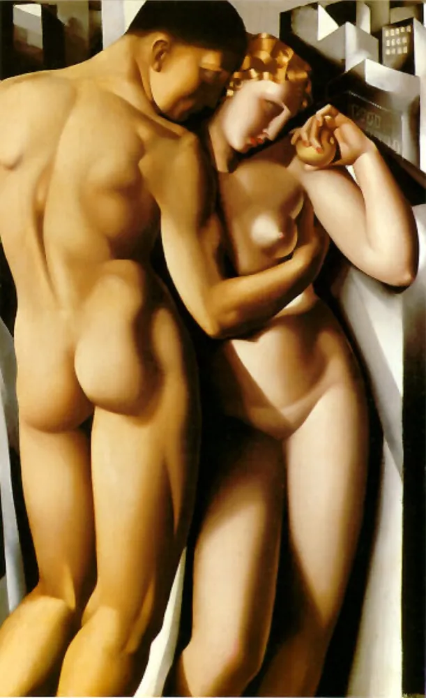 Serigrafía De Lempicka - Adam And Eve