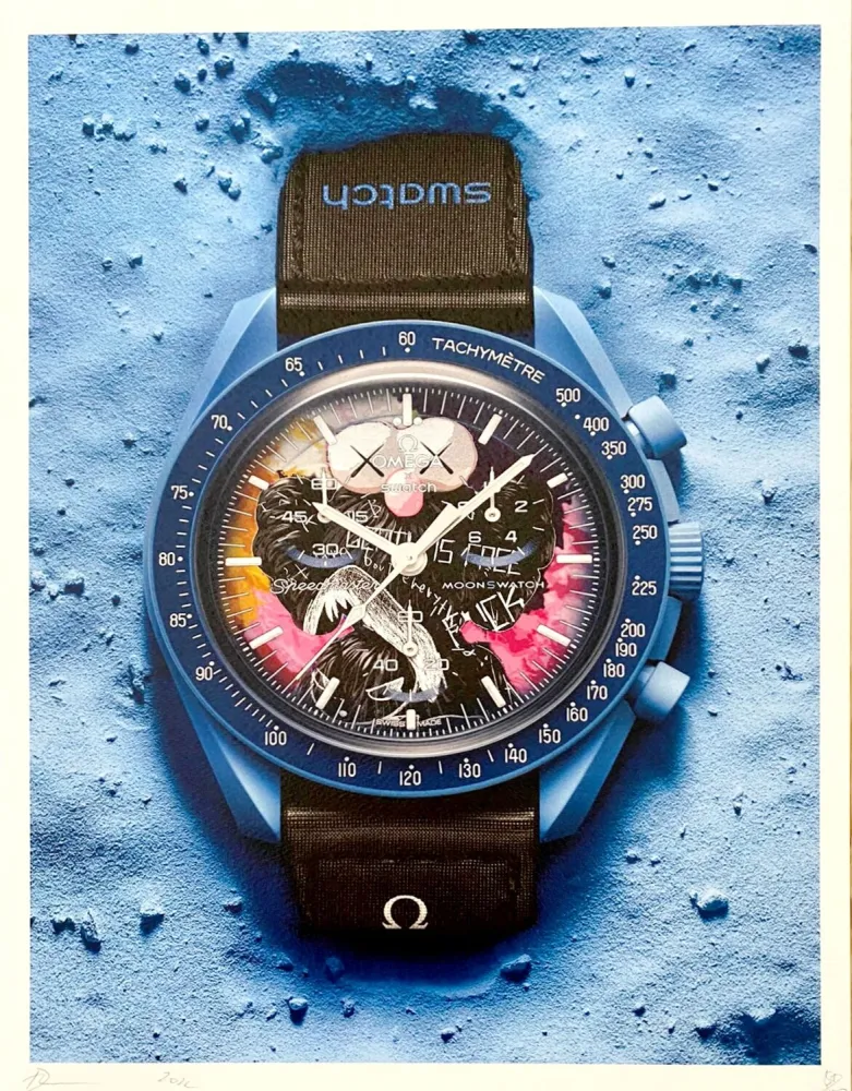 Estampa Numérica De Noé - Swatch Blue Kaws